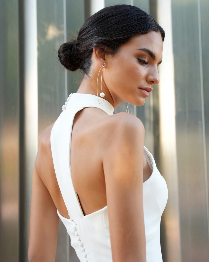 Vestidos de novia bonitos diseñados a medida por Franc Sarabia.